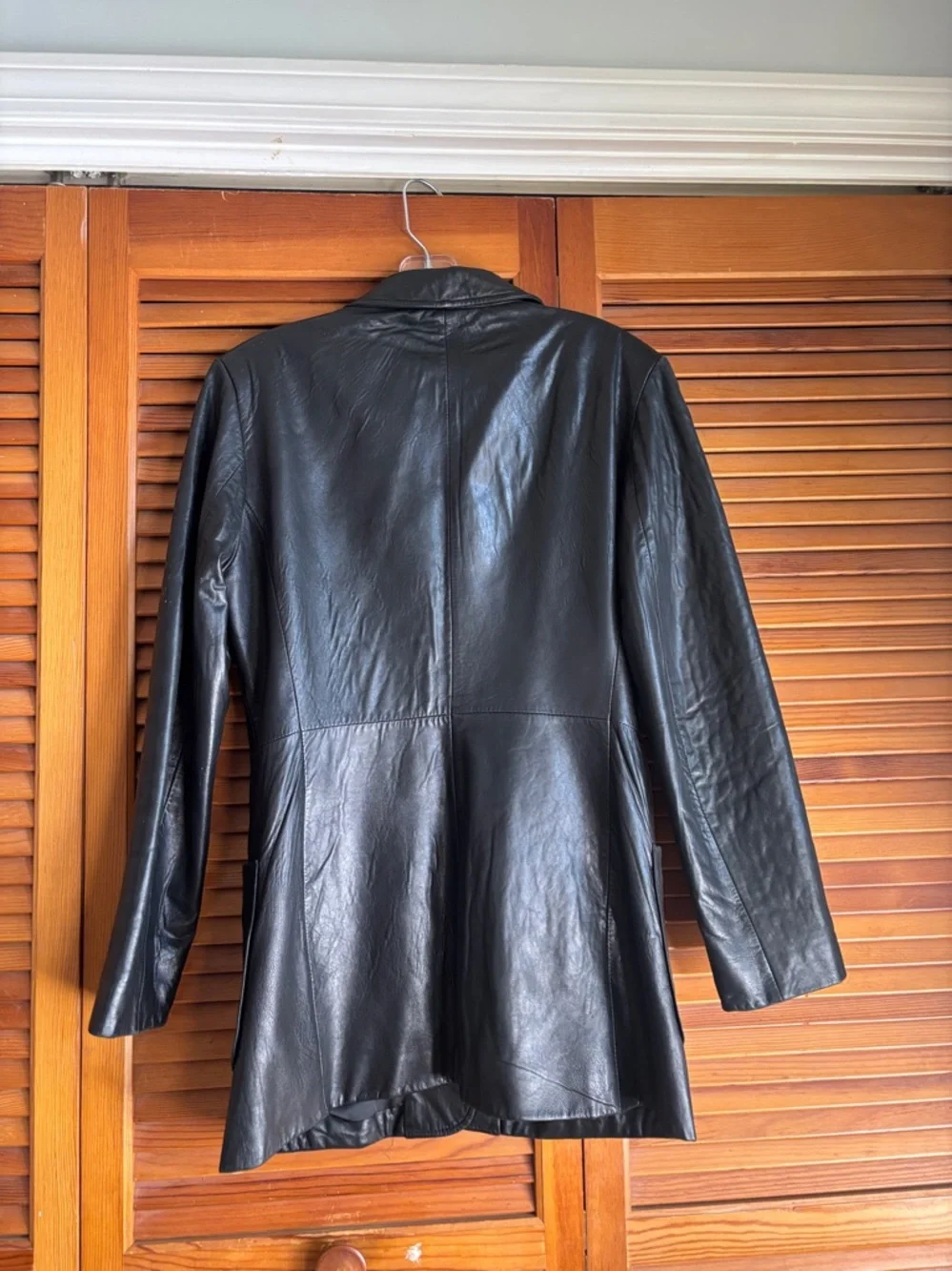 Donna Gray 90’s Black Leather Y2K Classic  Women’s Jacket Size M - Picture 4 of 12